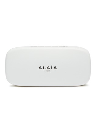 Detail View - Click To Enlarge - ALAÏA - Recycled Acetate Panorama Mask Sunglasses