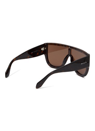 Figure View - Click To Enlarge - ALAÏA - Recycled Acetate Panorama Mask Sunglasses