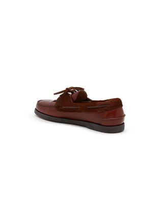  - HEREU - Saler Hair On Trim Calf Leather Boat Shoes