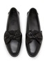 Detail View - Click To Enlarge - HEREU - Corbati Bow Leather Loafers