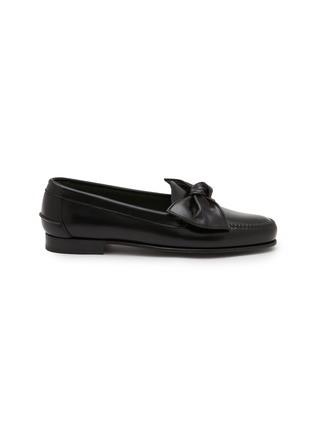 Main View - Click To Enlarge - HEREU - Corbati Bow Leather Loafers
