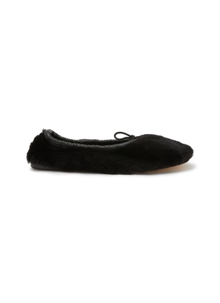 Main View - Click To Enlarge - HEREU - Puntera Shearling Ballerinas