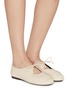 Figure View - Click To Enlarge - HEREU - Coveta Pleated Leather Loafers