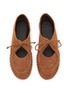 Detail View - Click To Enlarge - HEREU - Coveta Pleated Suede Loafers