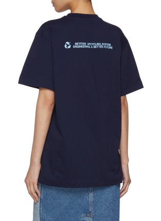 Back View - Click To Enlarge - BETTTER - Oversized Cotton Jersey T-Shirt