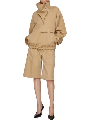 Figure View - Click To Enlarge - BETTTER - Half Zip Cotton Anorak