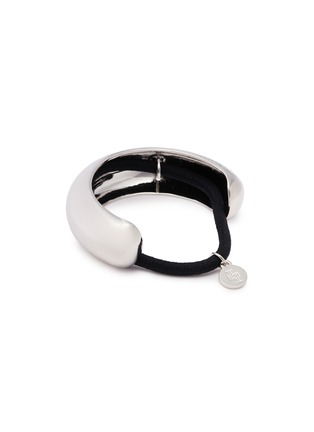 Detail View - Click To Enlarge - LELET NY - Glossy Rhodium Plated Arch Pony Cuff