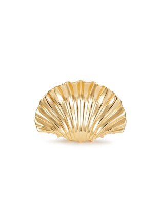 Detail View - Click To Enlarge - LELET NY - 14K Gold Glossy Shell Metal Claw Clip