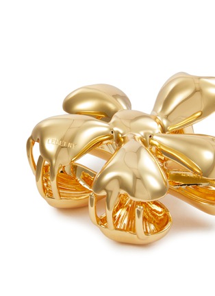 Detail View - Click To Enlarge - LELET NY - 14K Gold Glossy Daisy Metal Claw Clip