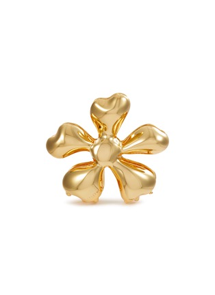 Main View - Click To Enlarge - LELET NY - 14K Gold Glossy Daisy Metal Claw Clip