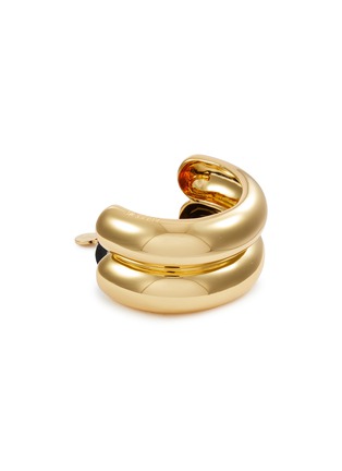 Main View - Click To Enlarge - LELET NY - 14K Gold Glossy Double Arch Pony Cuff