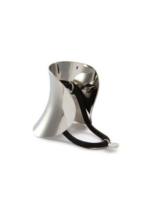 Detail View - Click To Enlarge - LELET NY - Rhodium-Plated Glossy Hera Pony Cuff