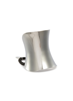 Main View - Click To Enlarge - LELET NY - Rhodium-Plated Glossy Hera Pony Cuff