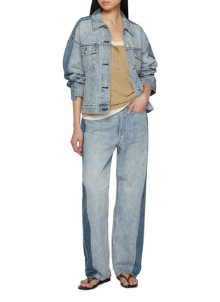 Figure View - Click To Enlarge - RAG & BONE - Shea Light Wash Straight Leg Jeans