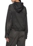 Back View - Click To Enlarge - RAG & BONE - Miramar Hooded Cotton Terry Trucker Jacket