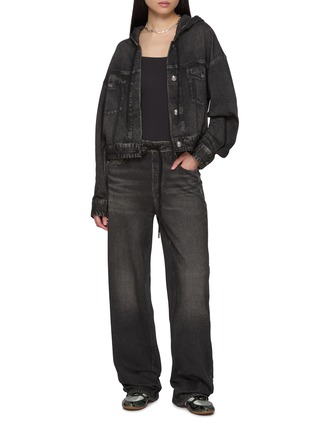 Figure View - Click To Enlarge - RAG & BONE - Miramar Hooded Cotton Terry Trucker Jacket