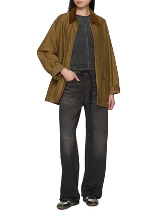 Figure View - Click To Enlarge - RAG & BONE - Miramar Drawstring Waist Wide Leg Jeans