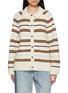 Main View - Click To Enlarge - RAG & BONE - Peggy Striped Oversized Wool Cardigan