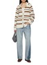 Figure View - Click To Enlarge - RAG & BONE - Peggy Striped Oversized Wool Cardigan