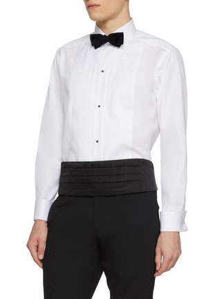 Figure View - Click To Enlarge - ETON  - Cutaway Collar Pleated Evening Shirt