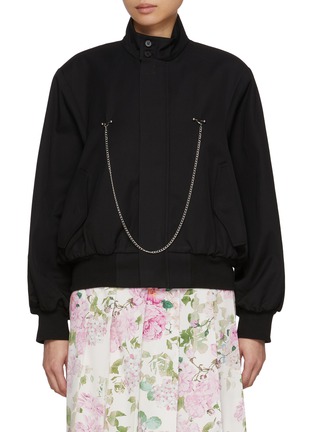 Main View - Click To Enlarge - BONBOM - Chain Detail Herrington Jacket