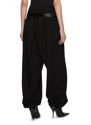 Back View - Click To Enlarge - BONBOM - Belted Cotton Sweatpants