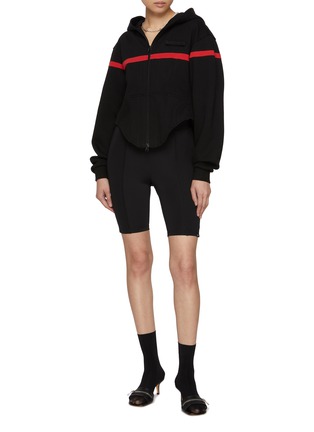 Figure View - Click To Enlarge - BONBOM - Panelled Biker Shorts