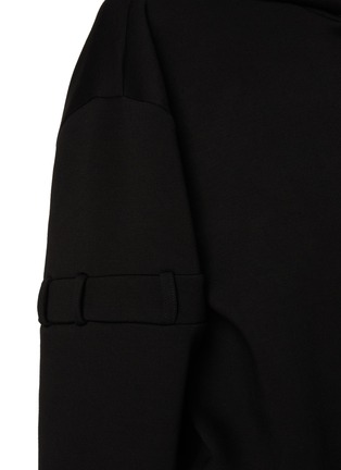  - BONBOM - Belted Hem Belt Loop Sleeve Hoodie
