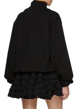 Back View - Click To Enlarge - BONBOM - Logo Embroidered Cotton Sweatshirt