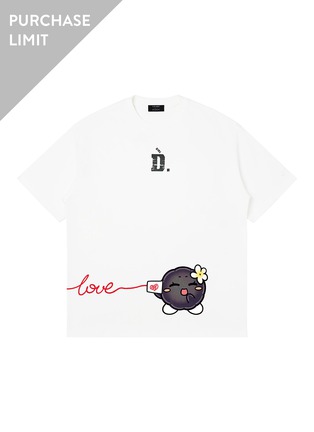 Main View - Click To Enlarge - D.DESIRABLE - x Lane Crawford Blushing Coal Balls Print T-Shirt