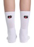 Detail View - Click To Enlarge - D.DESIRABLE - x Lane Crawford Coal Ball Embroidered Mid Length Sock Set