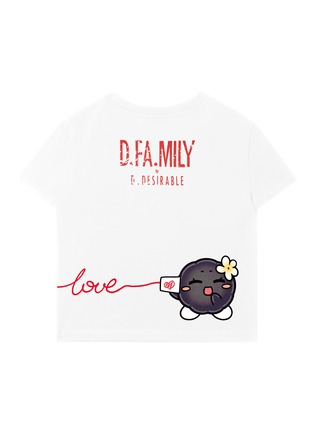 Detail View - Click To Enlarge - D.DESIRABLE - x Lane Crawford Blushing Coal Balls Print T-Shirt