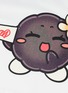  - D.DESIRABLE - x Lane Crawford Blushing Coal Balls Print T-Shirt