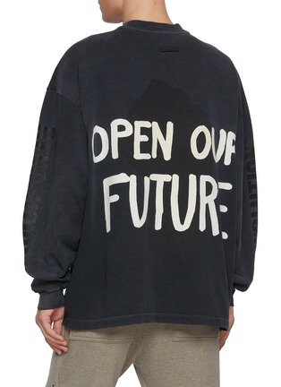 Back View - Click To Enlarge - FEAR OF GOD - Future Print Relaxed Cotton T-Shirt