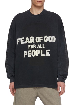 Main View - Click To Enlarge Main View - Click To Enlarge - FEAR OF GOD - Future Print Relaxed Cotton T-Shirt