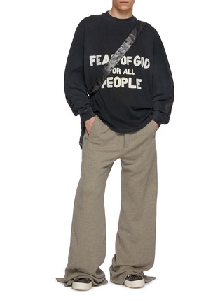 Figure View - Click To Enlarge - FEAR OF GOD - Future Print Relaxed Cotton T-Shirt