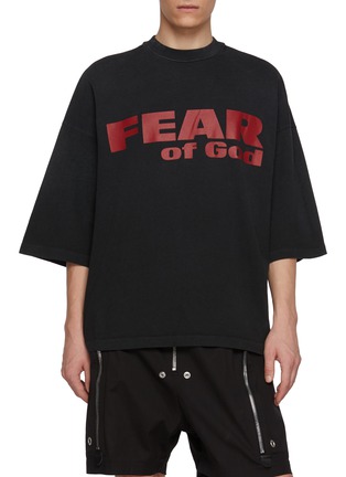 Main View - Click To Enlarge Main View - Click To Enlarge - FEAR OF GOD - Fear Is Gone Print Relaxed Cotton T-Shirt