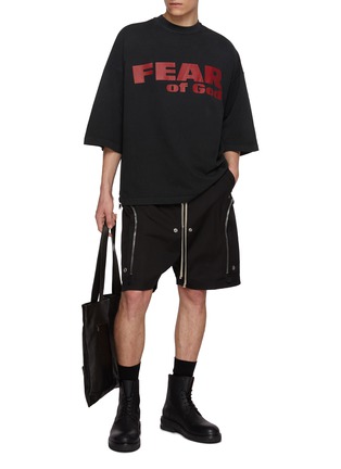 Figure View - Click To Enlarge - FEAR OF GOD - Fear Is Gone Print Relaxed Cotton T-Shirt