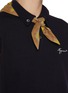  - FAFAMOON - Sleeveless Cotton Knit Polo Vest with Triangular Scarf