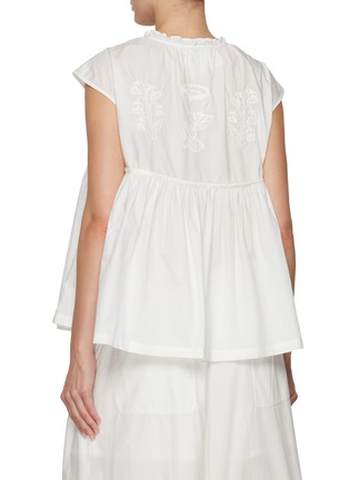 Back View - Click To Enlarge - FAFAMOON - Cut Out Cotton Waistcoat