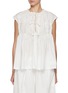 Main View - Click To Enlarge - FAFAMOON - Cut Out Cotton Waistcoat