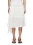 Main View - Click To Enlarge - FAFAMOON - Draped Tiered Cotton Midi Skirt