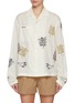 Main View - Click To Enlarge - FAFAMOON - Sheer Embroidered Cotton Shirt