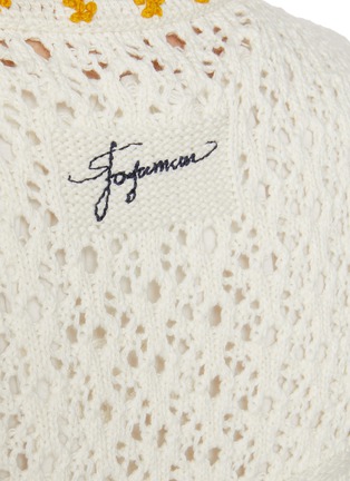  - FAFAMOON - Crocheted Cotton Knit Vest
