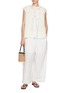 Figure View - Click To Enlarge - FAFAMOON - Crocheted Cotton Knit Vest