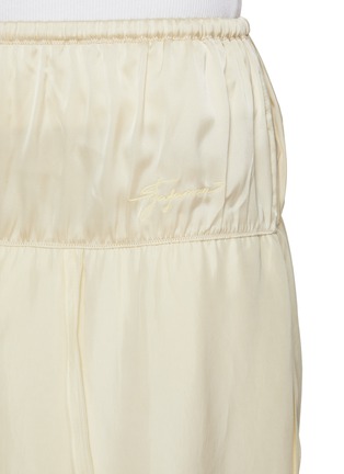  - FAFAMOON - Sheer Nylon Drawstring Midi Skirt