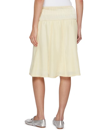Back View - Click To Enlarge - FAFAMOON - Sheer Nylon Drawstring Midi Skirt
