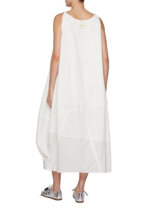 Back View - Click To Enlarge - FAFAMOON - Knot Patchwork Cotton Dress