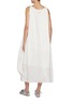 Back View - Click To Enlarge - FAFAMOON - Knot Patchwork Cotton Dress