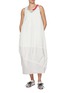 Figure View - Click To Enlarge - FAFAMOON - Knot Patchwork Cotton Dress